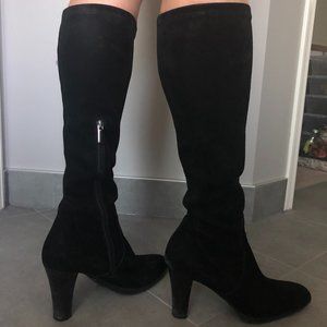 Black Aquatalia Suede Knee-High Boots